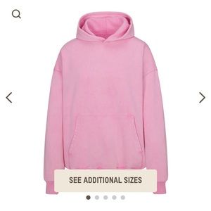 SKIMS Boyfriend Fleece Hoodie & Sweatpants (XS - Bubblegum) NWT